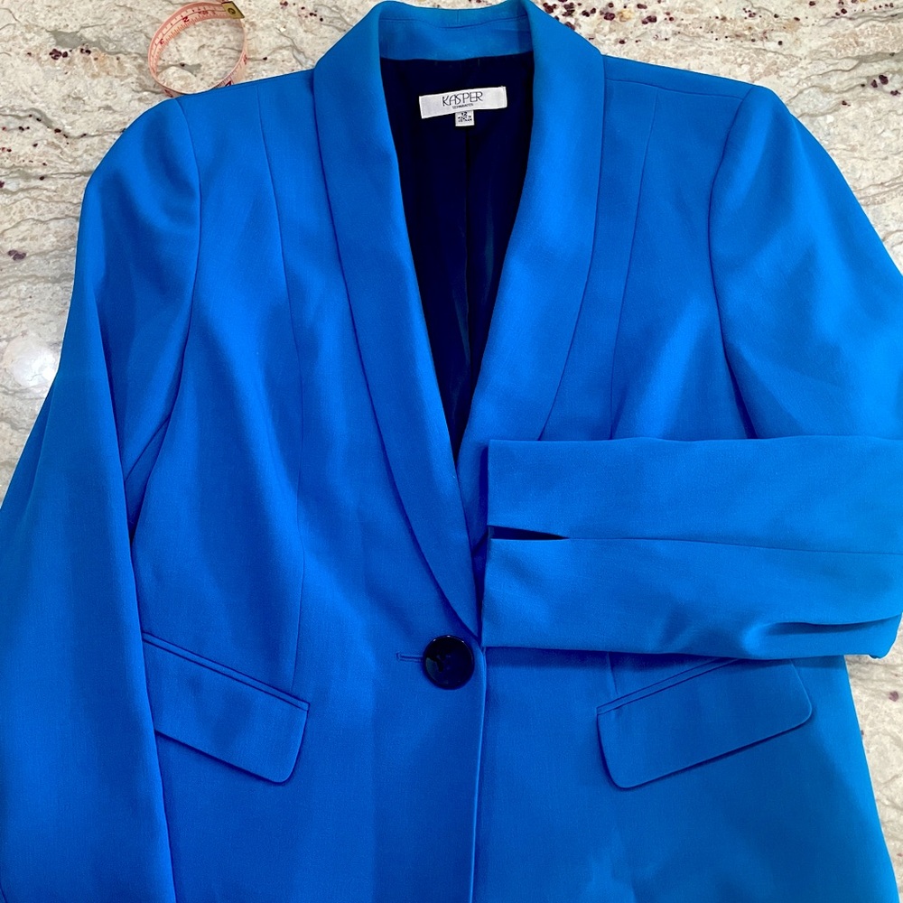 Kasper Blue One button Blazer